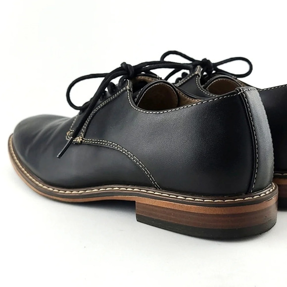 Classic Black Leather Men's Shoes - Picture 6 of 15